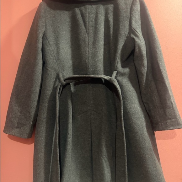 Lord & Taylor Dark Gray Trench Coat - Picture 3 of 5